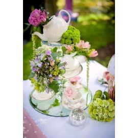 Centerpiece Mirrors Round  12 inch 6 pcs