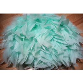 Sale!!Mint Green Chandelles Trims/Fringe Sew on  Feathers 10 Yards/Piece
