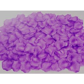 Silk Rose Petals Vase Filler Wedding Decor Table Confetti - Purple 100 pcs