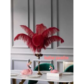 Burgundy Plum Ostrich Feathers 16-18 inch 12 Pieces