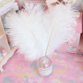White Ostrich Feathers 10-12 inch 12 Pieces