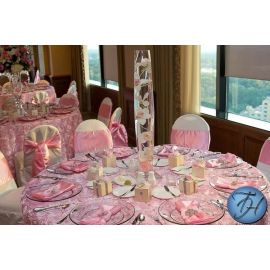 Baby Pink Satin Chair Sash
