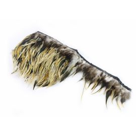 Rooster Saddle-Badger Fringe - Natural 10 Yard