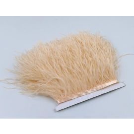 10 Yard Ostrich Fringe Tapes Trims-Beige color