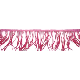 Goose Biot Trims Goose Biot Fringe Sew on Feathers Rose Color