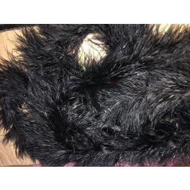 Black Marabou Fluffy Boa 6 feet 20G