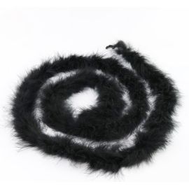 Black Marabou Fluffy Boa 6 feet 2 Yards 50g Very Thick