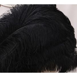 Black Ostrich Feathers/Plumes  18-20 inch 50 Pieces