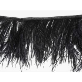 Black Ostrich Trim