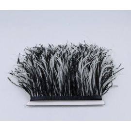Two Tone Ostrich Feather Trims/Fringe Sew on Ostrich Feathers 10 Yards/PC
