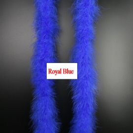Royal Blue Marabou Fluffy Boa 6 feet 25G