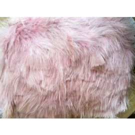 Turkey Marabou Fringe Trim 10 Yards Turkey Feather Marabou Fringe Sewn On Tape blush pink