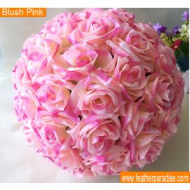 9-10 inches Rose Flower Pomander  Wedding decoratin Ball Silk Kissing Ball Rose Flowers Balls -Blush Pink