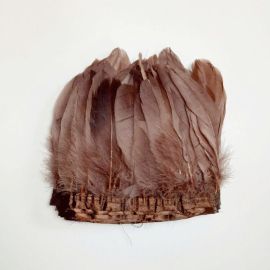 Brown Goose Pallets Parried Fringe  Sew on Feathers 2 Yards/Piece