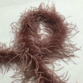 Ostrich Boa Ostrich Trim 1 ply 2 Yards 6 Feet-Brown