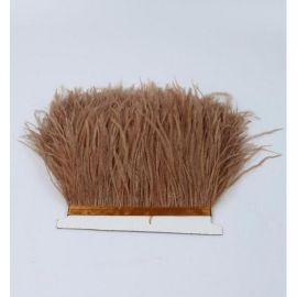 Sugar Brown Red Brown Ostrich Feather Trims/Sew On Ostrich Feather Fringe 1 Yard