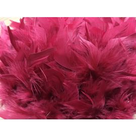 Burgundy Chandlles Trims Fringe Sew on  Feathers 1 Yard/Piece