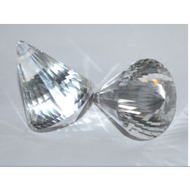 30mm Droplet Crystal Beads / Drops 6 Pieces