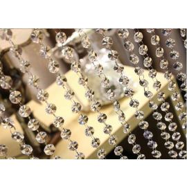 Multi-Diamond Cut Crystal Beaded Garlands-72 Inch Long