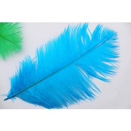 Malibu Blue/Ocean Blue Ostrich Feathers 6-8 inch 100 Pieces