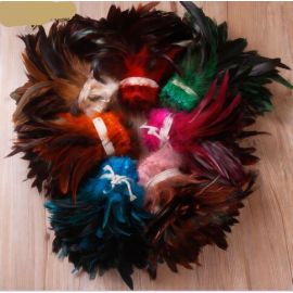 Rooster Schlappen-Half Bronze Strung Red Color 800pcs 6-8 inches