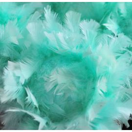 Premium Feather Balls/ Rose Balls/Flower Balls/Ornaments Mint Green 16 Inch