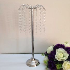 Wedding Crystal Flower Stand For Feather Balls  New!!!