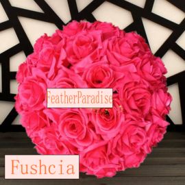 9-10 inches Rose Flower Pomander  Wedding decoratin Ball Silk Kissing Ball Rose Flowers Balls-Fushica