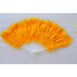 Gold Marabou Fluffy Feather Fans