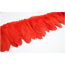 Red Goose Pallets Parried Fringe  Sew on Feathers 2 Yards/Piece