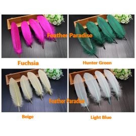 Goose Pallet Goose Loose Feathers Fancy Loose Goose Feathers 20pcs Beige