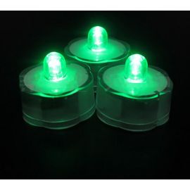 Flower Shape Led Submersible Floral Lights /FloraLytes 12 Pieces -Green