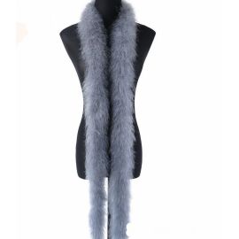 Silver Grey Marabou Fluffy Boa 6 feet 25G