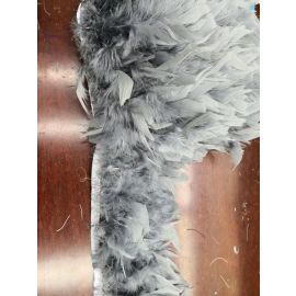 Gray Chandlles Trims/Fringe Sew on  Feathers 10 Yard/sPiece