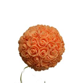 9 Inches Orange Rose Ball Pomander Kissing ball