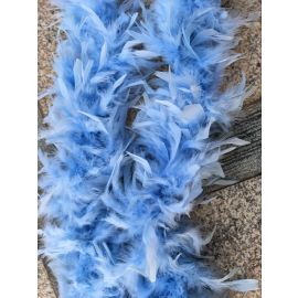 Sky Blue Chandelle Boa Trim Turkey Feather Boa Fluffy Boa 60 g