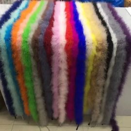 Gold Marabou Fluffy Boa 6 feet 25G