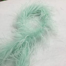 Ostrich Boa Ostrich Trim 1 ply 2 Yards 6 Feet-Mint Green