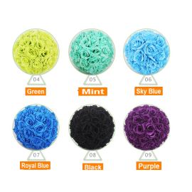 6 inches Rose Flower Pomander  Wedding decoratin Ball Silk Kissing Ball Rose Flowers Balls -Royal Blue