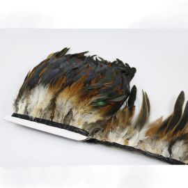 10 Yards Coque Rooster Schlappen Fringe Trims-Natural Color