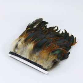 1Yard Coque Rooster Schlappen Fringe Trims-Natural Color