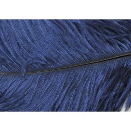 Navy Blue Ostrich Feathers 22-24inch 12 Pieces