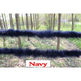 Navy Blue Marabou Fluffy Boa 6 feet 25G