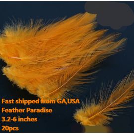 100pcs Dyed Loose Rooster Hackles Feathers Fishing Fly Feathers Assorted