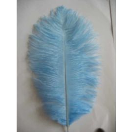 Sky Blue Ostrich Feathers/ plumes 18-20 inch 12 Pieces
