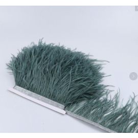 1 Yard Ostrich Fringe Tapes Trims-PaleTeal