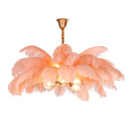 12-14 inches Peach Ostrich Feather Ostrich Plume Feathers 100 pcs Popular color!!!