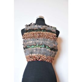 Pheasant Feather Vest Wholesale Only