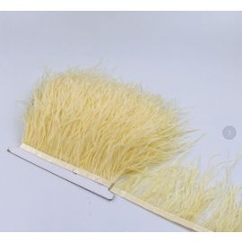 1 Yard Ostrich Fringe Tapes Trims-Pine Apple Yellow