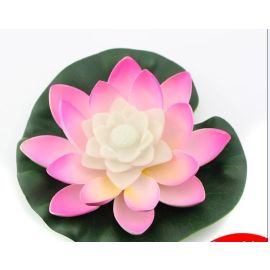 LED Floating Lotus Lily Pad Light Pink color-changing